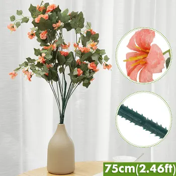 

90cm 2.46ft Artificial Flowers Rose Tree Planter Leaf Plastic Eucalyptus Bouquet Wedding Home Decoration Fake Flower