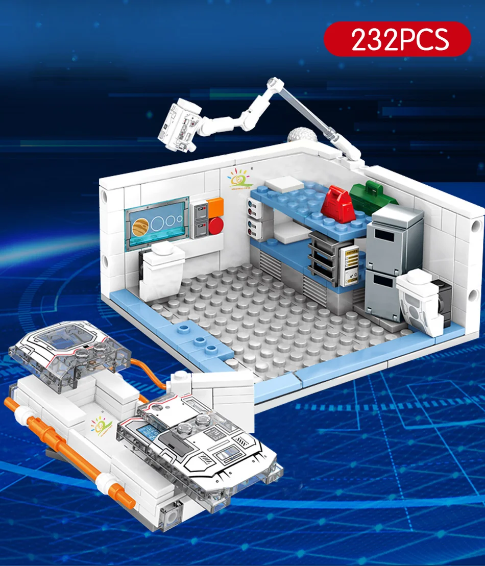 1006 шт, космическая лаборатория, космическая станция, строительные блоки, городской учёный, фигурки, кирпичи, игрушки для детей