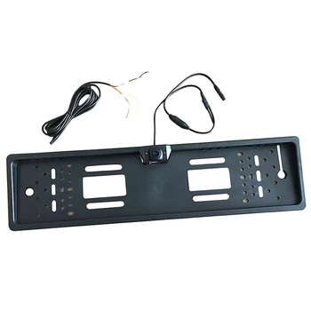 

Car License Plate Frame Rear View Reverse Backup Night Vision Reversing Auto Parking Hd Camera for Eu Car