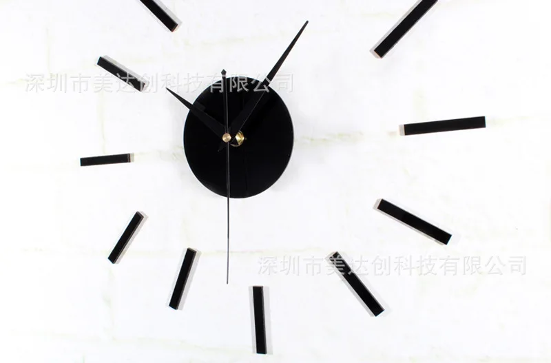 Factory Wholesale Acrylic Clocks Living Room Bedroom Mirror Background Wall Crystal Three-dimensional Wall Stickers Clock Specia