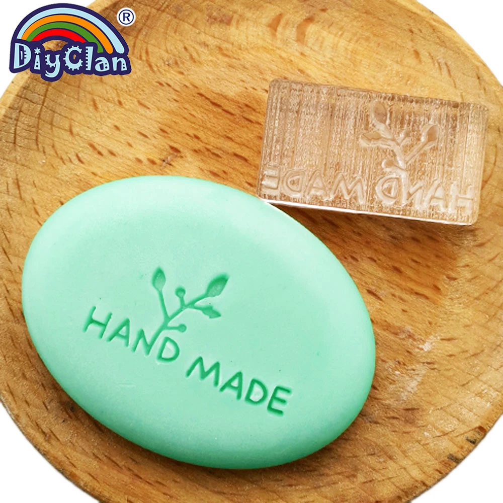Handmade Soap Making Stamp DIY Clear Olive Leaf Natural Soap Stamps