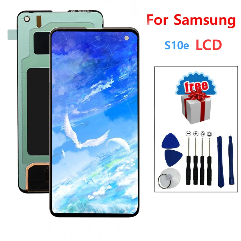 100% Оригинальный дисплей для Samsung Galaxy S10e G970 G970F ЖК-дисплей сенсорный экран