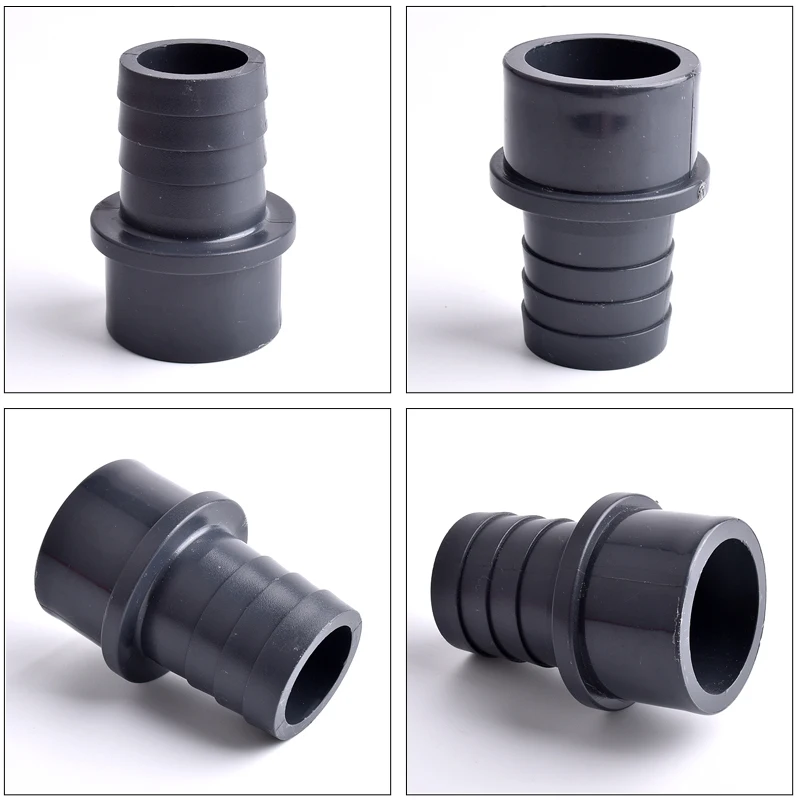 O.D 32/40/50/63-14/20/30/40/50/60mm Big Size UPVC Pagoda Connector Garden Irrigation Pipe Soft Hose Adapter Joint Accessories