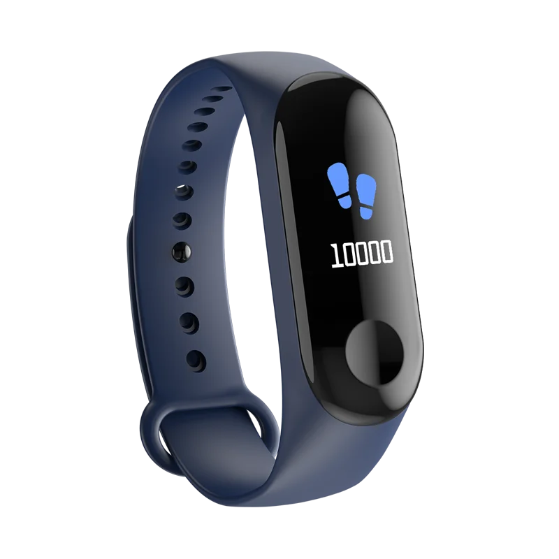 W3 умный монитор сердечного ритма браслет кровяное давление часы фитнес-активности часы для мужчин и женщин спортивный браслет здоровье браслет - Цвет: blue watch