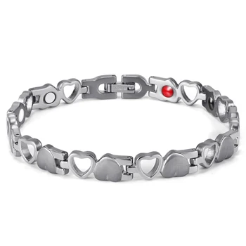 

RainSo Magnetic Stainless Steel for Women Bio Energy Bracelet Women Healing Therapy Wristbands 2019 Fashion Jewelry