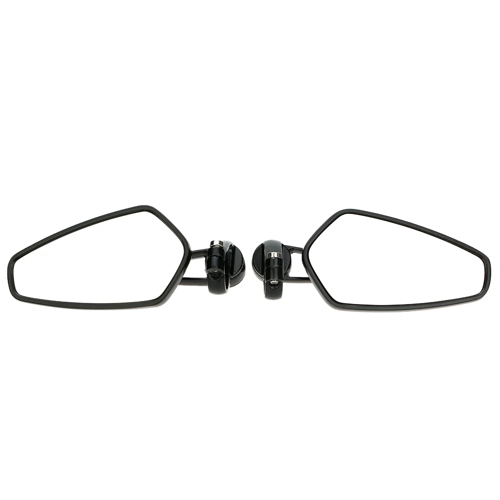 

QC-M-107 7/8" Pair of Motorcycle Universal Handle Bar End Rearview Mirror CNC Aluminum 360 Rotation Bracket Side View Mirrors