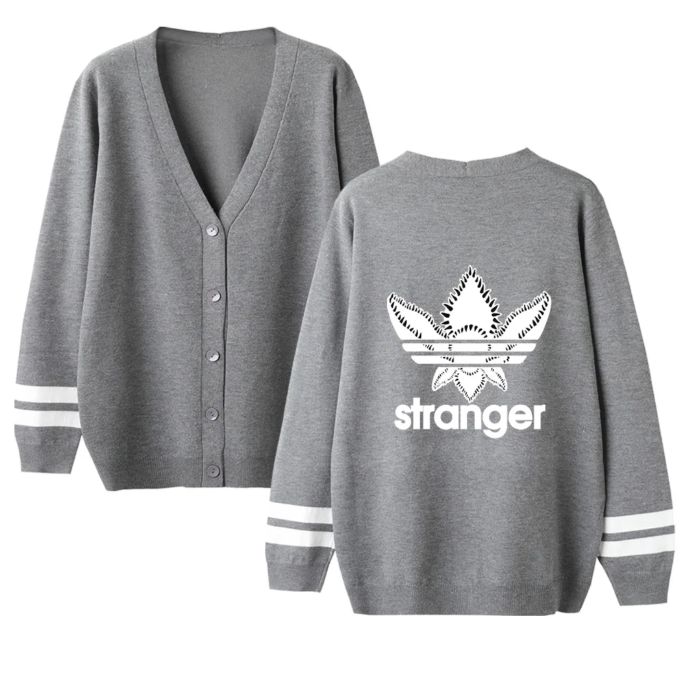 Frdun Tommee Stranger Things свитер мужской модный нарукавник в белую полоску свитера мужские новые с v-образным вырезом Harajuku женская одежда