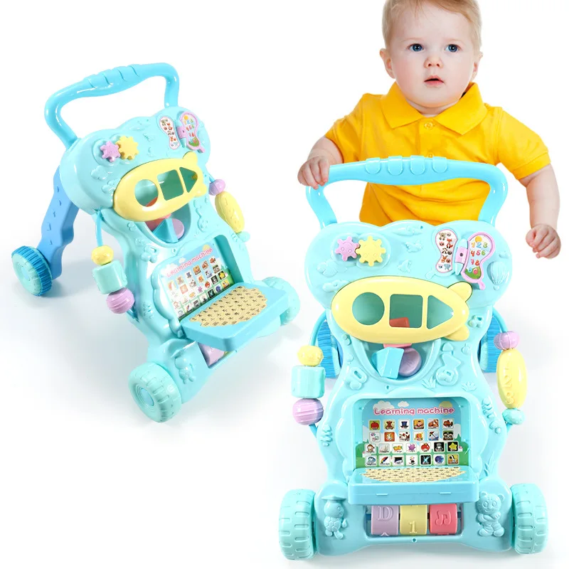 

Infant Child Anti-Falling Baby Walker 6-7-18 Month Baby Multi-functional Baby Walker Trolley Toys