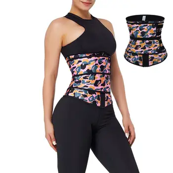 

Waist Trainer Shapewear Body Camouflage Printing Latex Shapers Women Corset Slimming Belt Waist Shaper Cinta Corset Belly