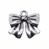 WYSIWYG – nœud papillon Antique couleur argent, pour la fabrication de bijoux, 17x16mm, 10 pièces ► Photo 2/2