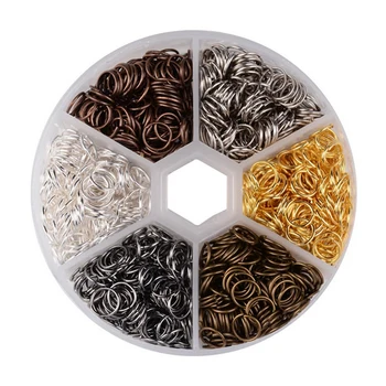 

3300pcs/Box 4mm Iron Jump Ring Single Loops Split Rings for DIY Jewelry Making Nail Art Declration Accessories