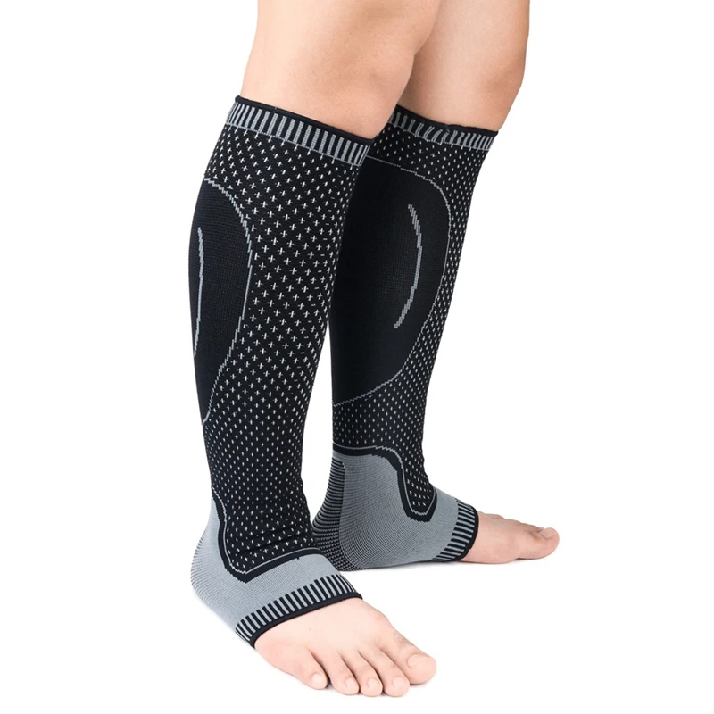 1 шт., длинные носки с рукавами для голени, дышащие, трикотажные, компрессионные, Защитные носки, одноцветные, для спорта на открытом воздухе, аксессуары