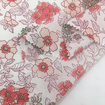 

New Style Full Cotton Poplin 9088 Full Craft Printing Fabric Fresh Small Flower Girl 's Clothing Gril's Dress Fabric