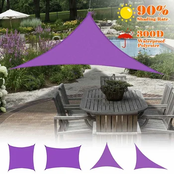 

Sun Shade Sail Outdoor Patio Lawn Pool Rectangle/Triangle Cover UV Block Canopy