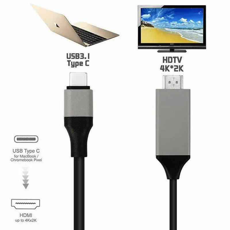 Кабель-адаптер USB 3,1 type C-HUB штекер 4K* 2K HDTV AV tv Кабель-адаптер для Samsung Galaxy S8 S8+ Plus Mac