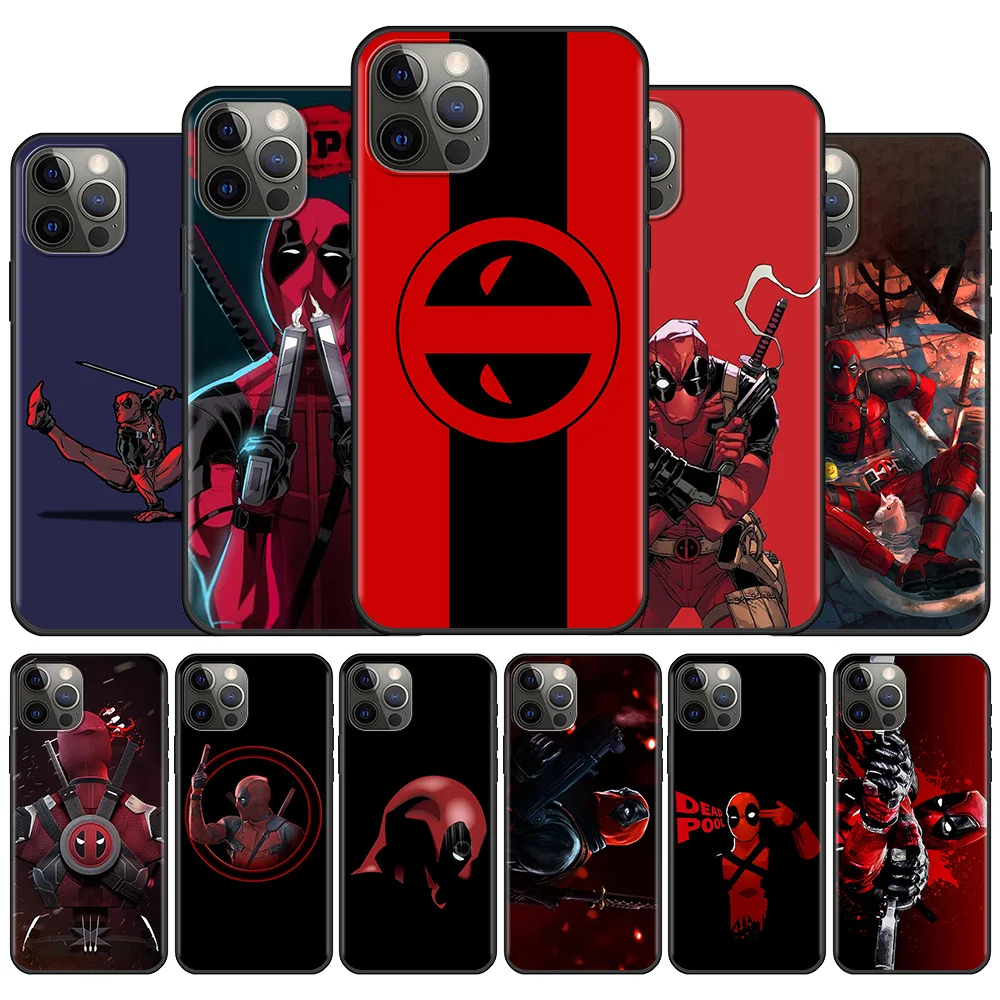 Cool Marvel Hero Deadpool Case For Apple iPhone 11 12 13 Pro Max 7 XR X SX 8 6S Plus 12Mini 5 5S SE Back Phone Cover Shell Bag |