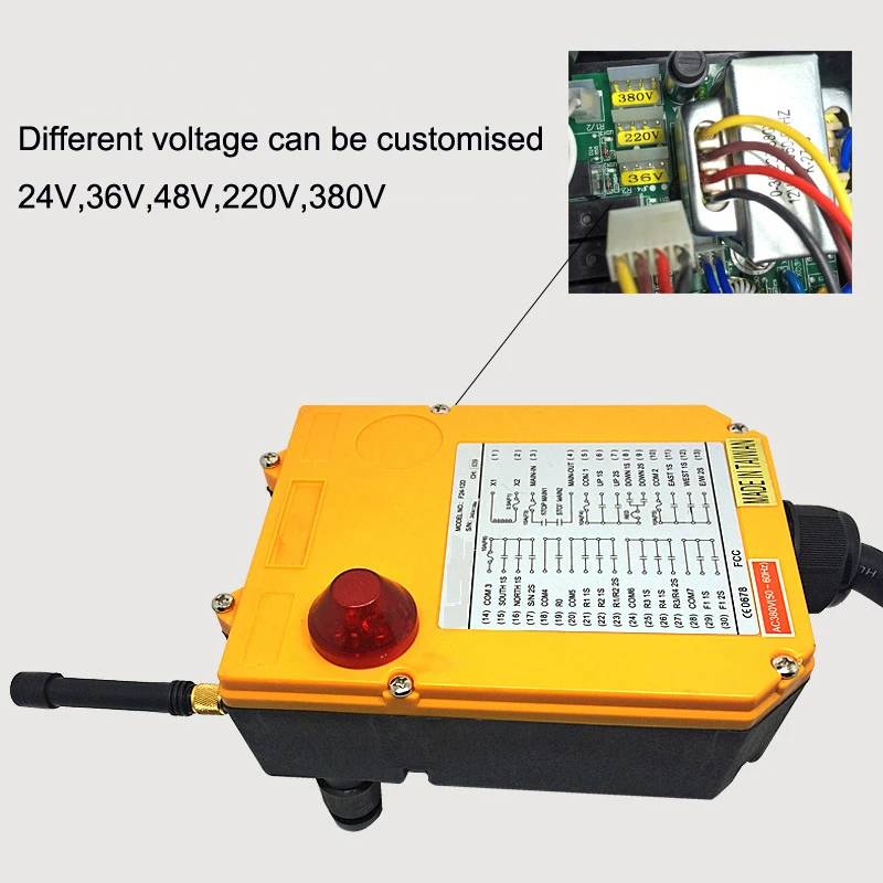 JoHigh IP65 градусов промышленный пульт дистанционного управления Управление подъемного крана подъемный кран 1 передатчик+ 1 приемник F24-8D