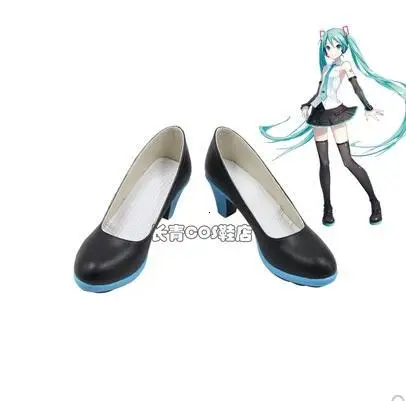 Обувь для костюмированной вечеринки VOCALOID Hatsune Miku; обувь на заказ