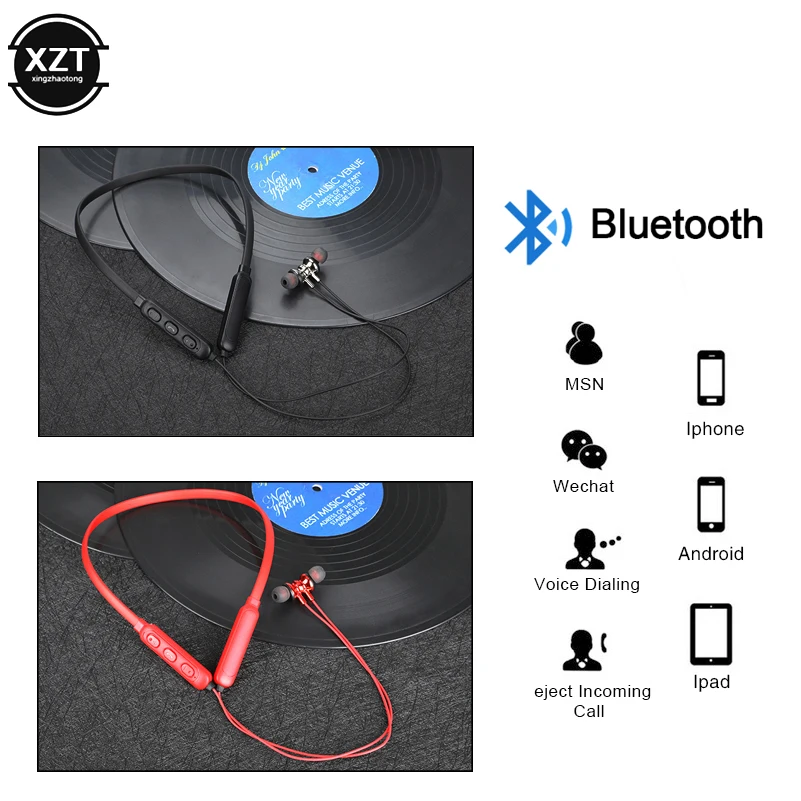 Беспроводные Bluetooth наушники BT 5 0 водонепроницаемые спортивные гарнитуры басовые
