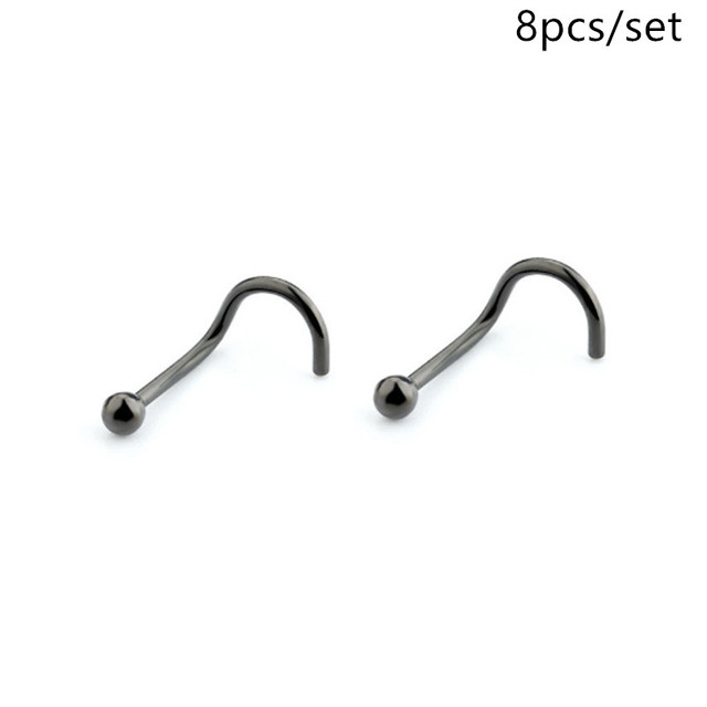 New Horseshoe Fake Nose Ring Tragus Piercing Surgical Steel Septum Ear Lip Tragus Industrial Piercing Body Jewelry