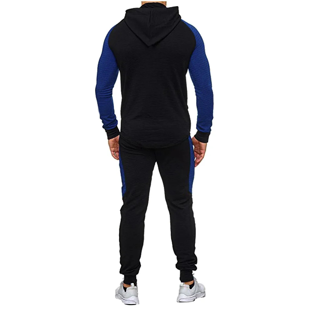 Осенне-зимний комплект для бега, мужские спортивные костюмы, толстовки, штаны, комплекты, толстовка+ спортивные штаны, спортивная одежда для спортзала фитнеса, спортивный костюм для мужчин