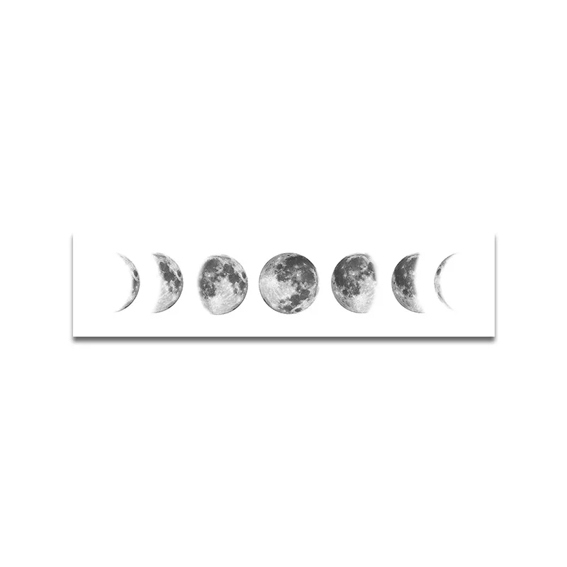 Настенная картина Eclipse для гостиной черно белая фотография украшение дома