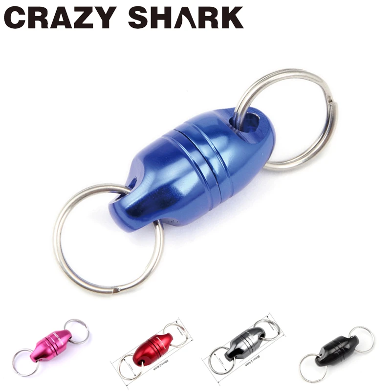 CrazyShark-funda magnética de aluminio para herramientas de pesca con mosca, soporte de pesca con imán fuerte, máx. 7.7lb/3,5 kg, accesorios