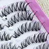 YOKPN Japanese Handmade False Eyelashes Transparent Stem Natural Nude Makeup Simulation Cross Messy Eye Tail Thick False Eyelash ► Photo 1/5