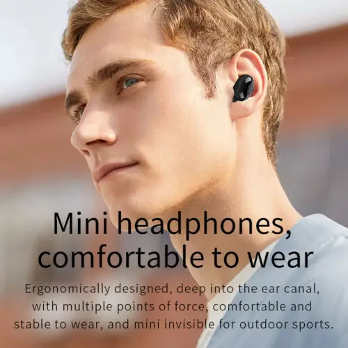 A8 Bluetooth 5 0 Headset TWS Earbuds Wireless Earphones Twins 4D Stereo Waterproof Mini Headphones With Charging Box Ear Tips