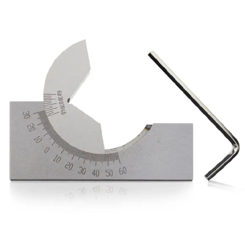 60 75x25x32MM Adjustable Precision Angle Blocks Gauge V Block Milling Setup 0°