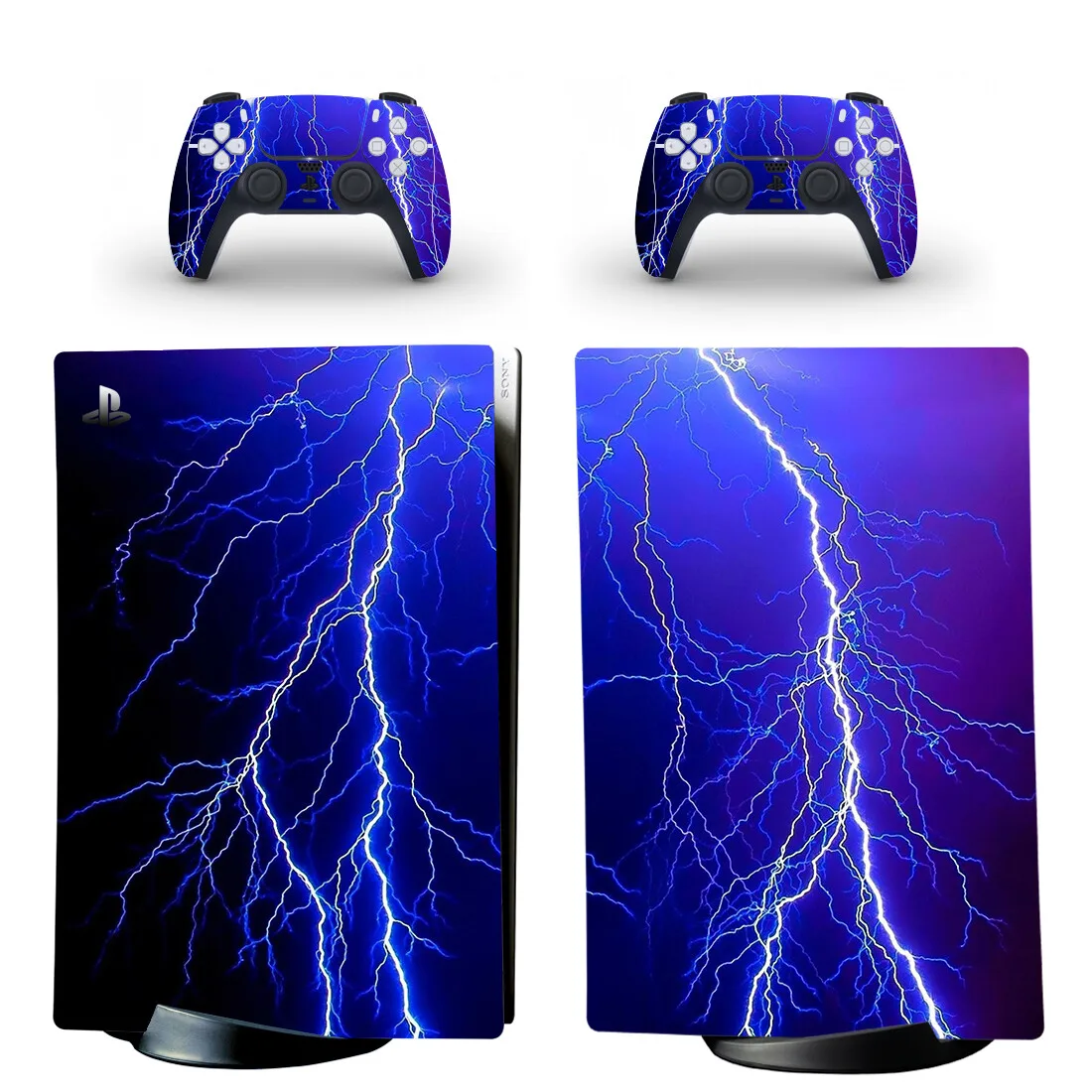 Lightning Ps5 Digital Skin Sticker Decal Cover Per Playstation 5 Console E Controller Skin Vinile