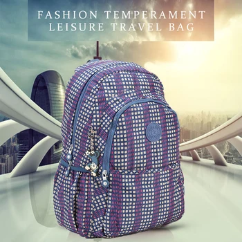 

New Outdoor Travel Backpack Original Waterproof Nylon Backpack Middle School Student Bag Laptop Bag Striped backpack