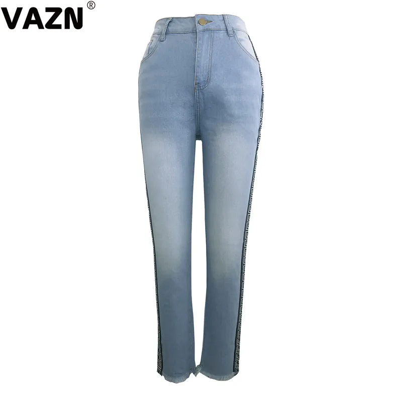 VAZN GHSF12040 новые специальные элегантные офисные женские джинсы, женские брюки, повседневные джинсы с бахромой, женские джинсы