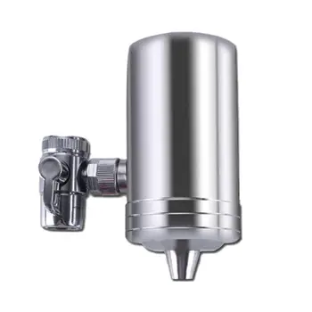 

Tap Water Purifier Kitchen Faucet Washable Ceramic Percolator Mini Water Filter Filtro Rust Bacteria with 4 Replacement Filter