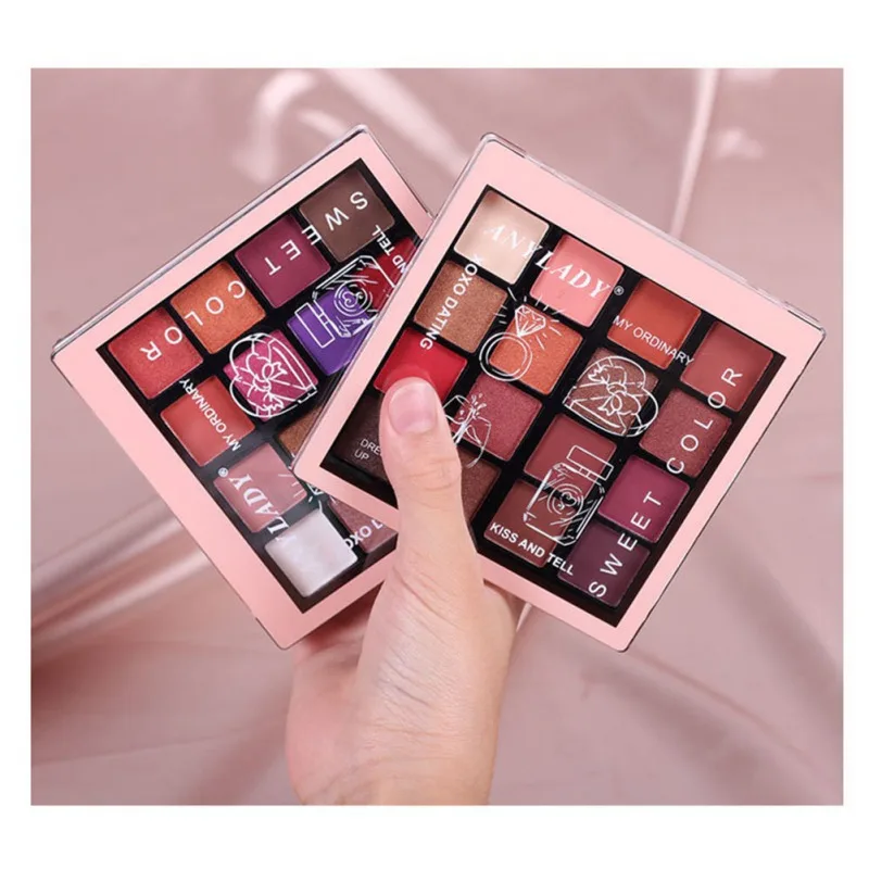 Make Up16-color палитра теней для век стойкие водостойкие мерцающие матовые тени для век макияж Новинка
