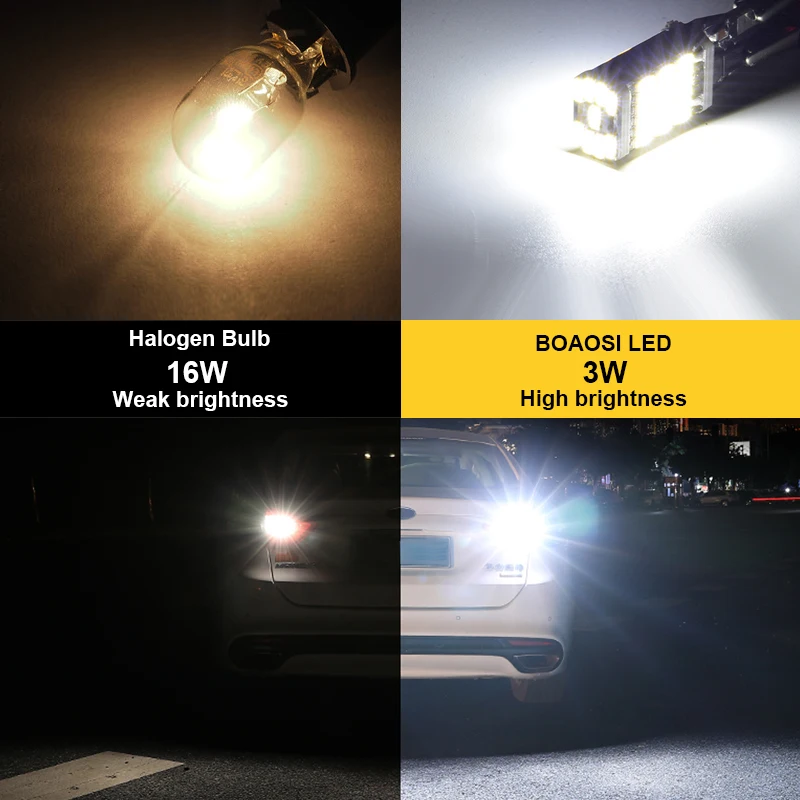2x T15 W16W светодиодный Авто Лампы CANBUS белый 4014SMD обратный светильник нет ошибок для