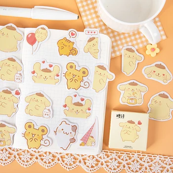 

8SETS/LOT a fat pudding eater series markers photo album decoration seal DIY box paper Sticker