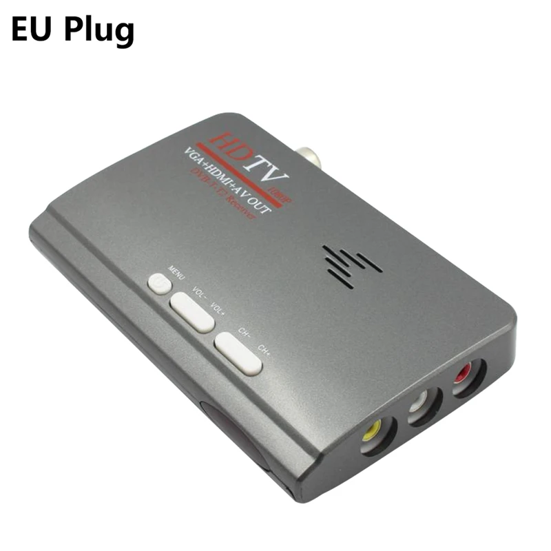 Цифровой HDMI DVB-T/T2 dvbt2 ТВ VGA модный ресивер конвертер с USB ТВ тюнером пульт дистанционного управления SWLA цифровой ТВ конвертер