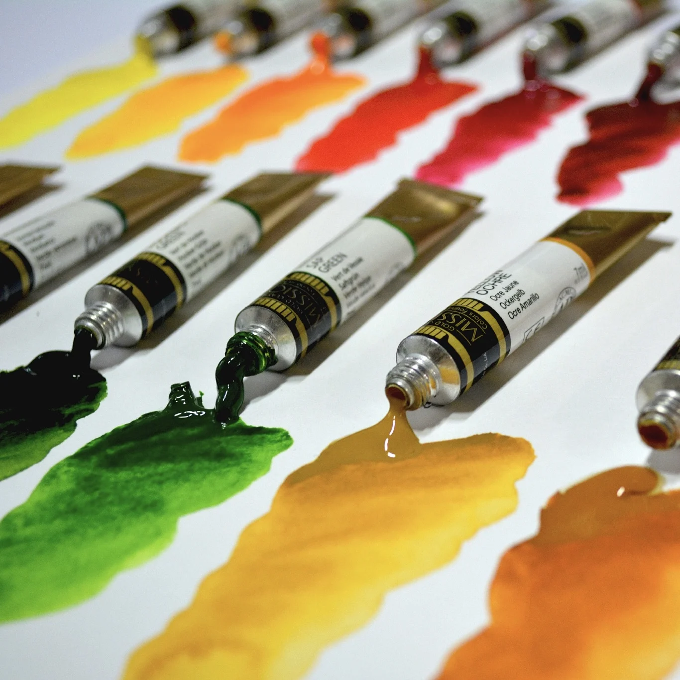 Watercolor Paint Korea MIJELLO MISSION Gold Watercolour Paint 15ml Pure Color Artist Professional aquarelle Painting Art Supplies