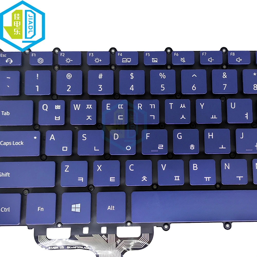 Teclado Coreano Notebook pc Backlit Teclados para Samsung 950sbe Np950sbe Nt950sbe 951sbe kr Qwerty Backlight Computador kb Novo - Imagem 3