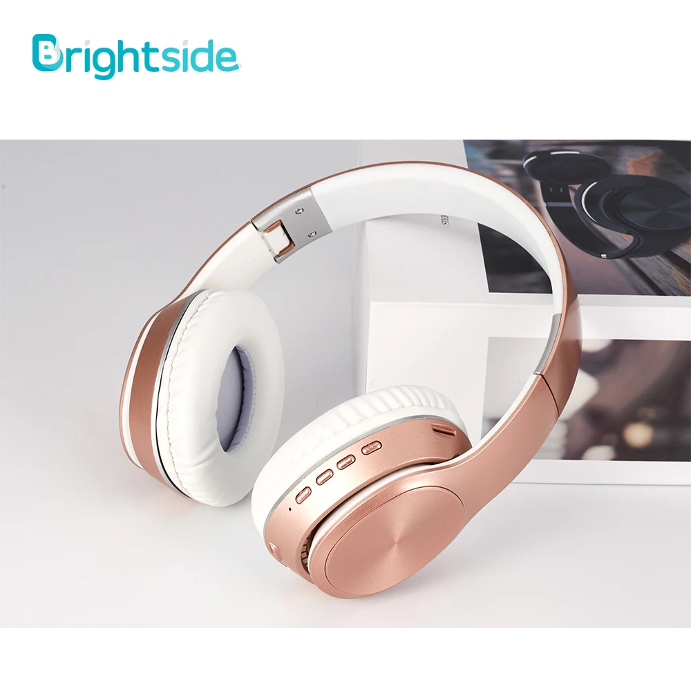 Brightside Wireless Headphones Bluetooth Headset Foldable Earphone Deep Bass Headphones With Mic TF Card For Ipad Mobile Phone