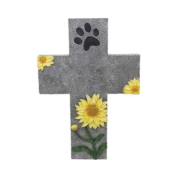 

Pet Dog Picture Grave Memorials Stone Marker Plaque Sturdy Headstone for Indoor Outdoor FPing