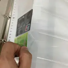 

Thicken Transparent Pvc Storage Holes Loose Leaf A4 File Zipper Protectors Sheet Collection Two Sides Folder Office Binder K2k1