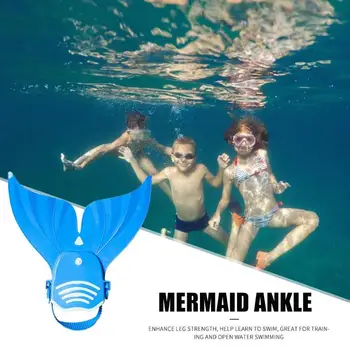 

Kids Swimming Fins Training Flipper Mermaid Swim Fin Swimming Foot Flipper Diving Feet Tail For Children Water Sports Training