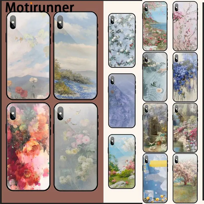 Motirunner цветочный Рисунок эстетические обои чехол для телефона iPhone 11 pro XS MAX 8 7 6 6S Plus