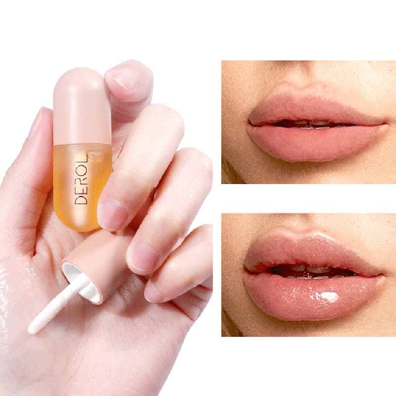 

5ml Instant Volumising Lips Plumper Repairing Reduce Lip Fine Lines Mask Long Lasting Moisturizer Care Lip Oil Sexy Plump Serum