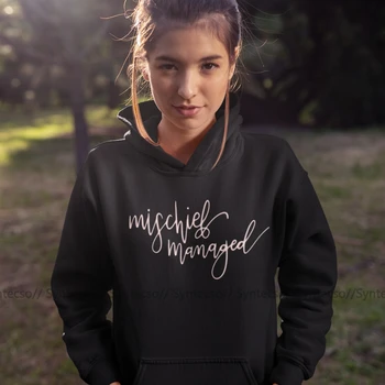 

I Solemnly Swear That I Am Up To No Good Hoodie Mischief Managed Hoodies Sweet Graphic Hoodies Women Long Sleeve Pullover Hoodie