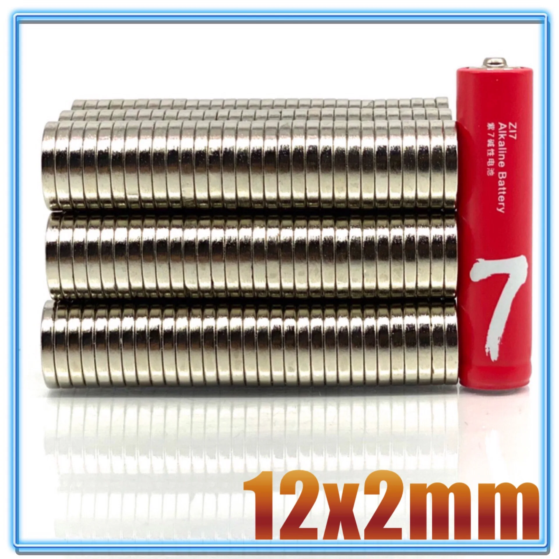 Neodymium Magnets 10-500Pcs 12x2 Neodymium Magnet 12mm x 2mm N35 NdFeB Round Super Powerful Strong Permanent Magnetic Disc 30x30