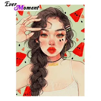 

Ever Moment Diamond Painting Girl Fashion Children Adults Hobbies And Handicrafts Square Stones DIY Decoration For Giving 4Y997