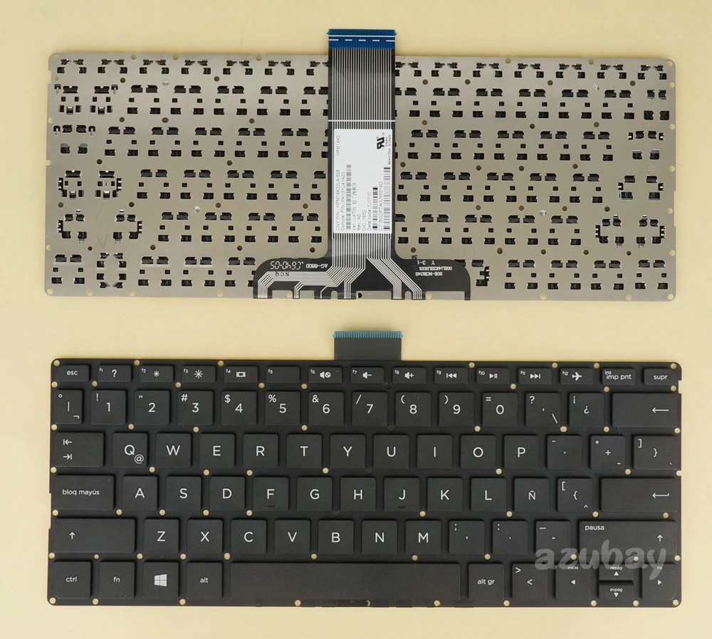 Teclado Espanhol para hp Pavilion X360 11-u 11-u000 11-u014ns 11-u015la 11-u016la 11-u100 Hpm14k33la698 Pk131u41a23 Preto la